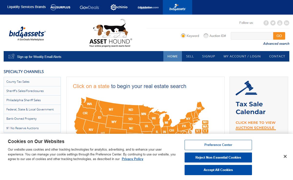 Bid4Assets.com | Online Real Estate Auctions | County Tax Sale Auctions | Government Auctions