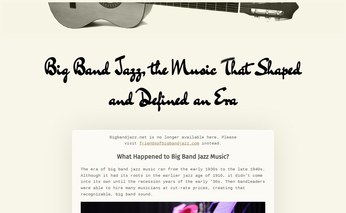 Big Band Jazz Music - Bigbandjazz.net