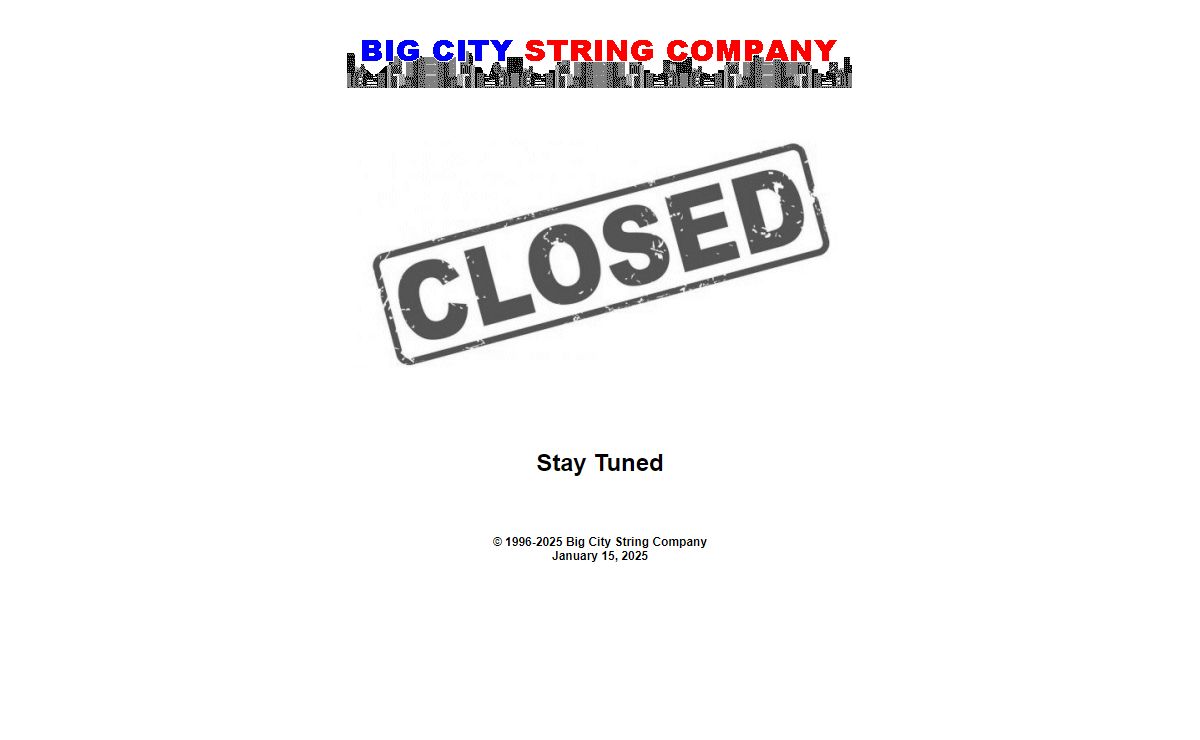 BigCityStrings.Com guitar strings store,bass guitar strings,banjo strings,mandolin strings,guitar picks.