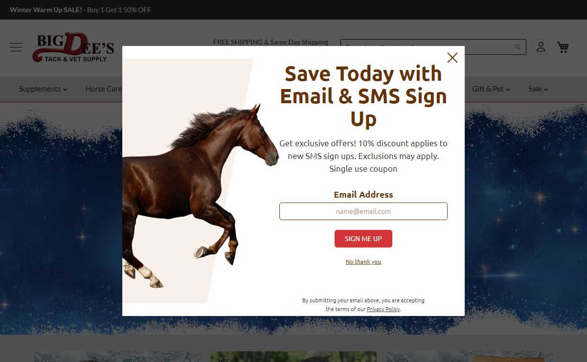 Horse Supplements & Equipment | Big Dee's Tack & Vet Supplies