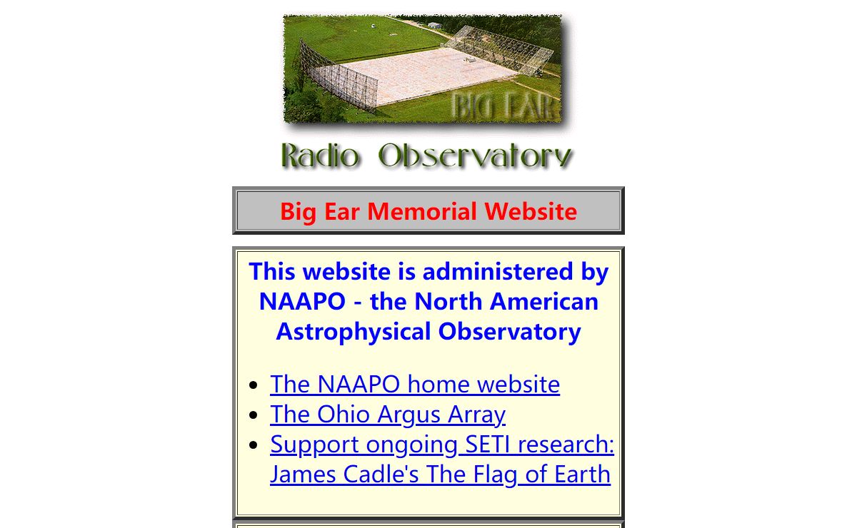 Radio Astronomy and SETI - Ohio State University Radio Observatory Memorial Website