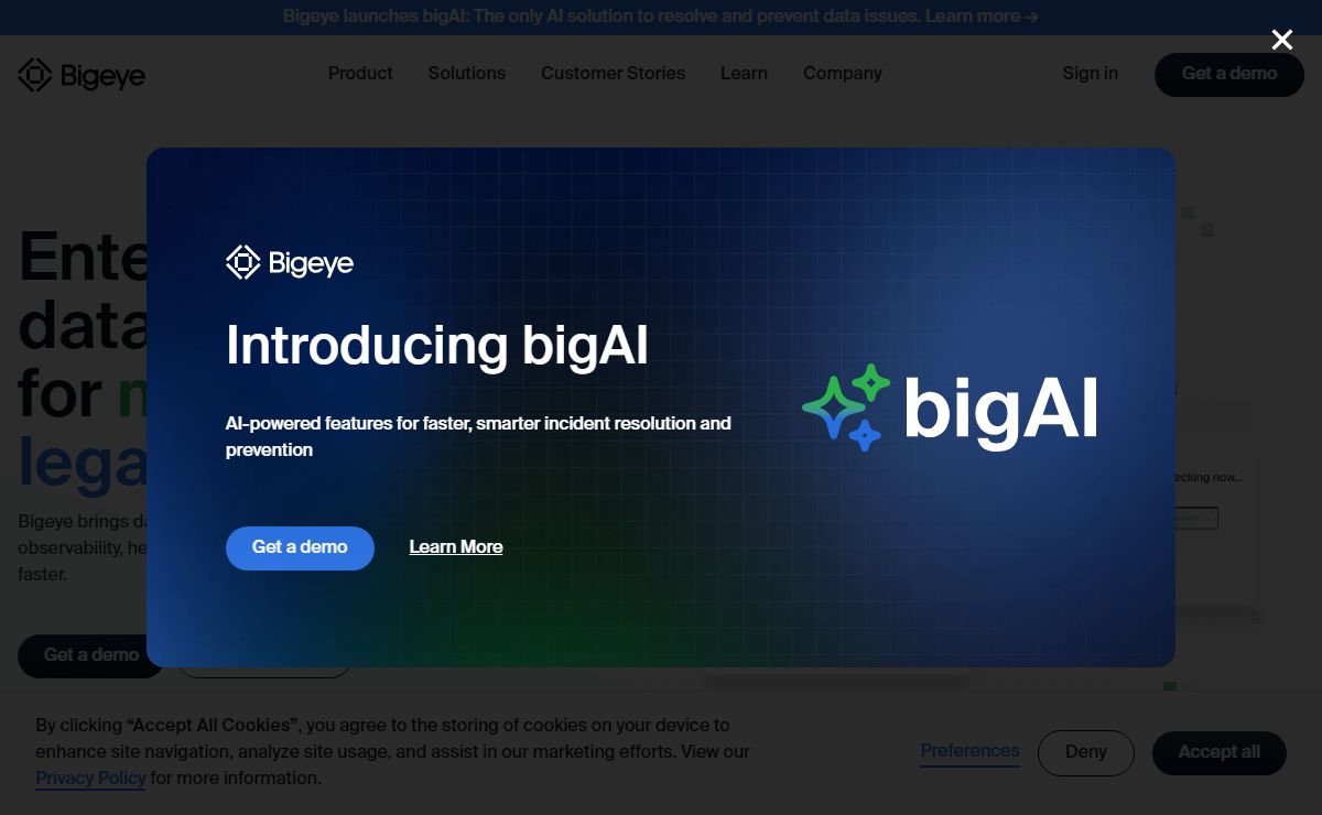 Bigeye data observability