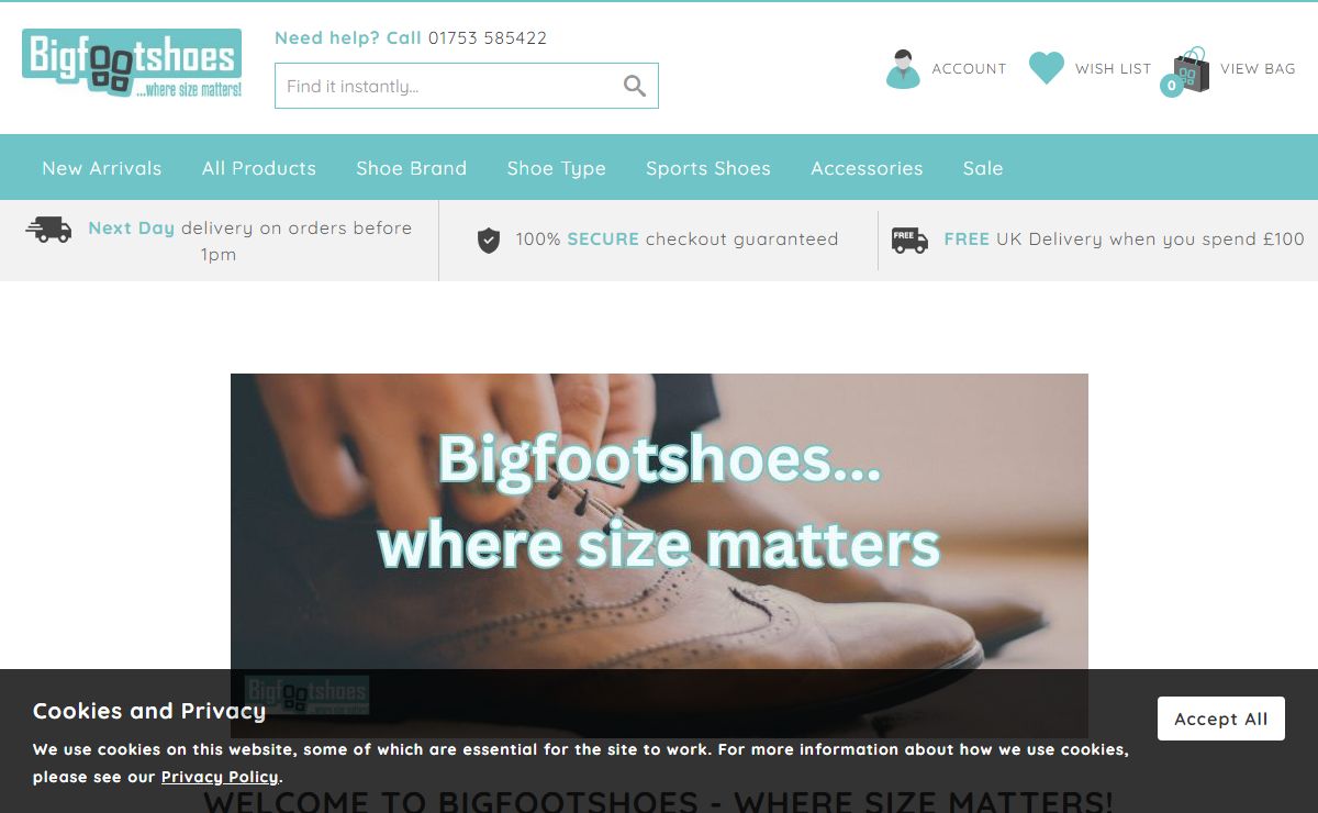 Large Shoes for Men - Bigfootshoes