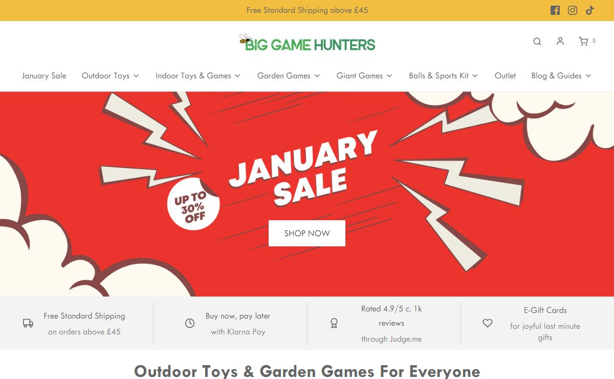 Outdoor Garden Toys & Games | Big Game Hunters