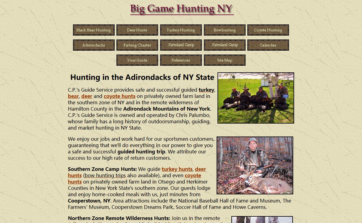 Hunting in the Adirondacks of NY State | Guided Deer, Turkey, Bear and Coyote Hunts
