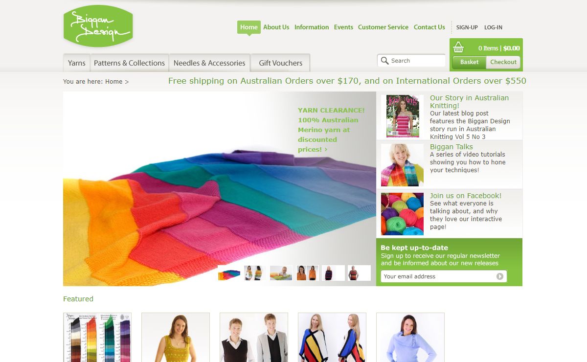 Biggan Design Soft Merino Wool, Colourful Patterns, Classic and Modern Knitting Patterns