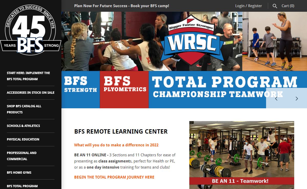 BFS - 40 Years Strong – Weight Room Equipment | Bigger Faster Stronger