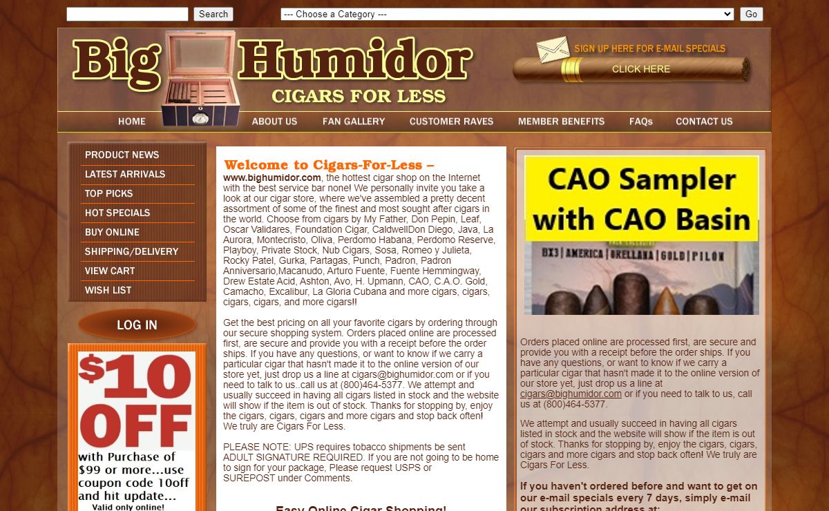 Big Humidor - Home