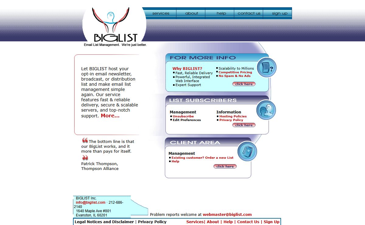 Mailing List Hosting Services for email newsletter broadcast & distribution