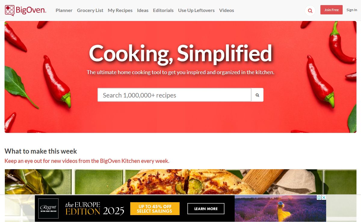 1,000,000+ Recipes, Meal Planner and Grocery List | BigOven