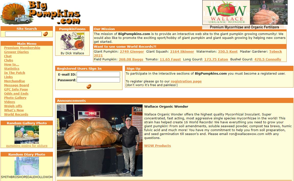 BigPumpkins.com: A Giant Pumpkin Growing Community