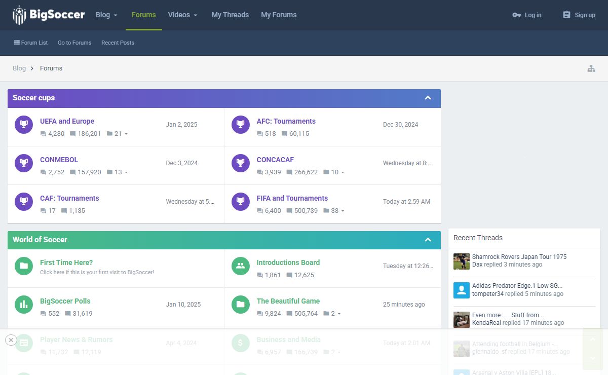 BigSoccer Forum