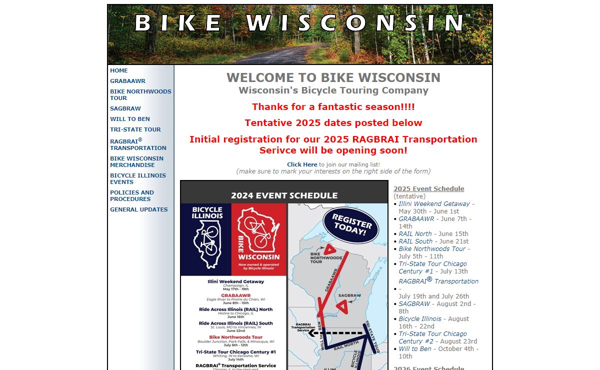 Bike Wisconsin - Wisconsin's Bicycle Touring Company