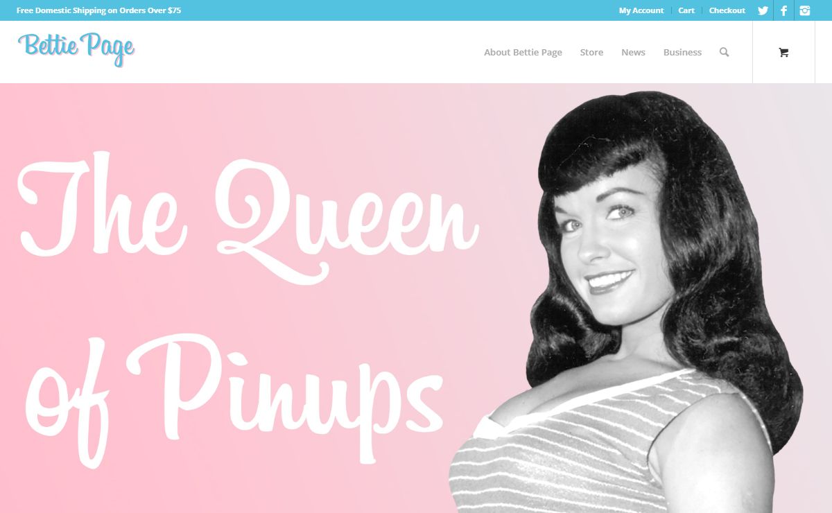 The Official Webstore for Bettie Page Licensed Products | Bettie Page