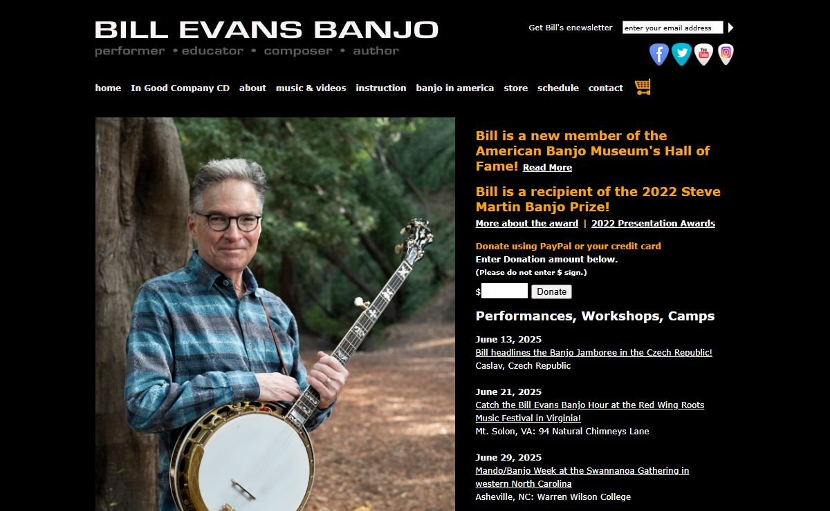 Bill Evans Banjo - Performer - Educator - Composer - Author