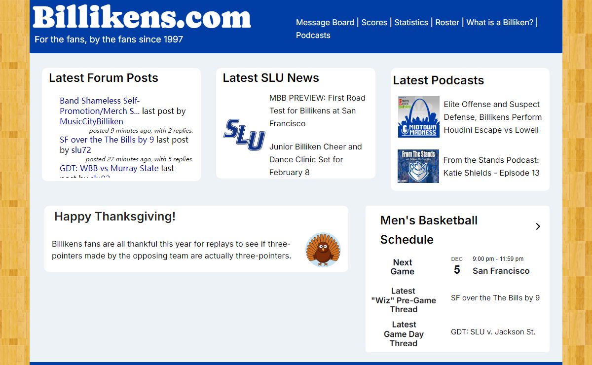 Billikens.com – For the fans, by the fans since 1997