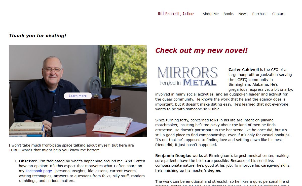 Bill Prickett, Author
