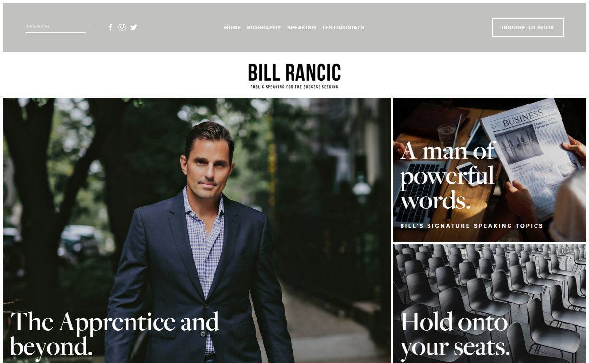 Bill Rancic | Public Speaking for the Success Seeking