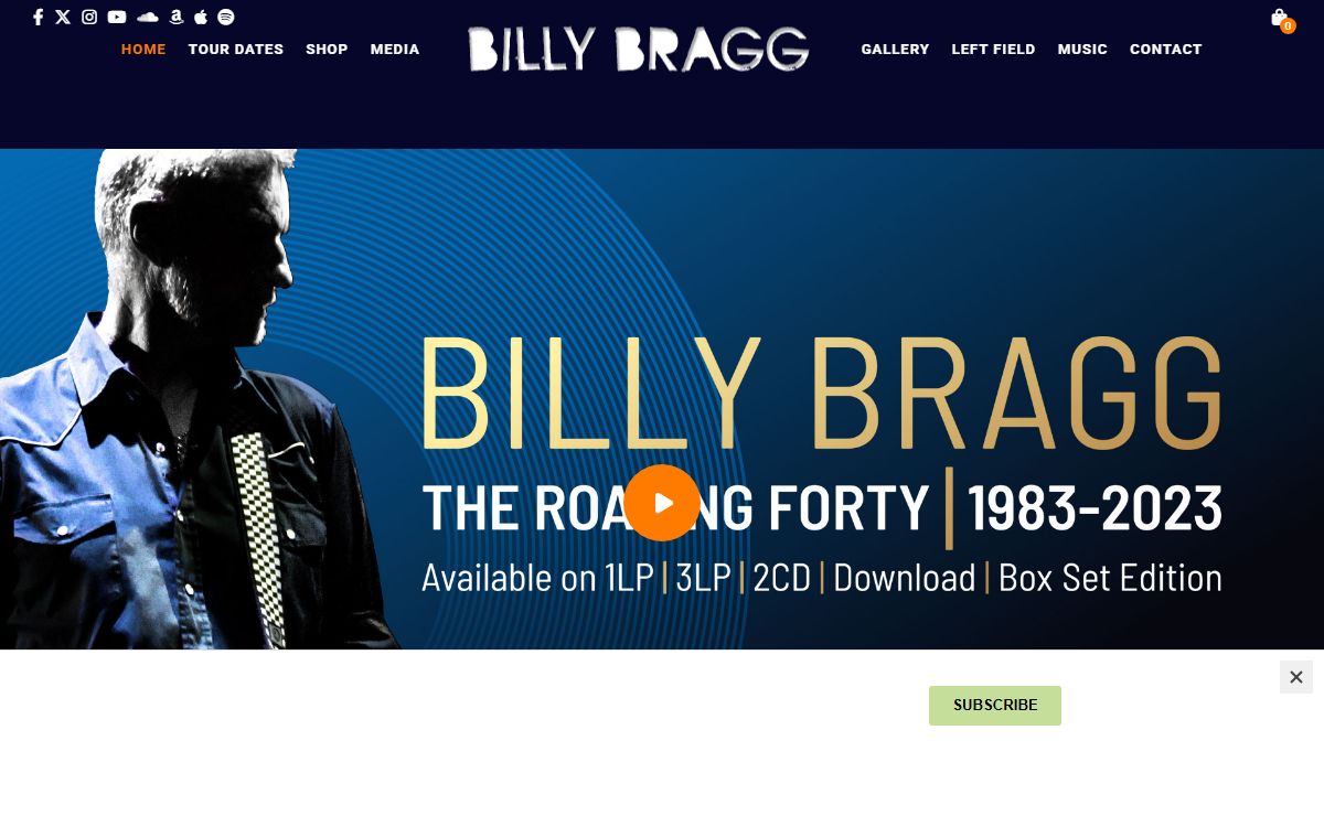 Billy Bragg • singer songwriter and activist