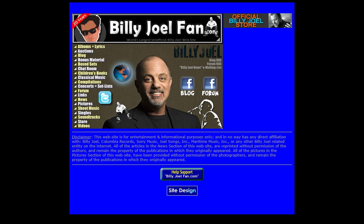 ((Billy Joel Fan.com)) <<< Albums >>>