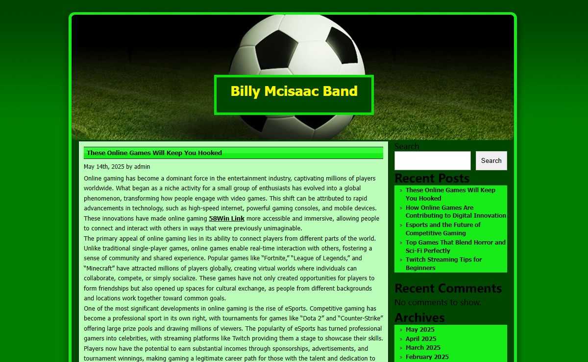 Billy Mcisaac Band Billy Mcisaac Band -