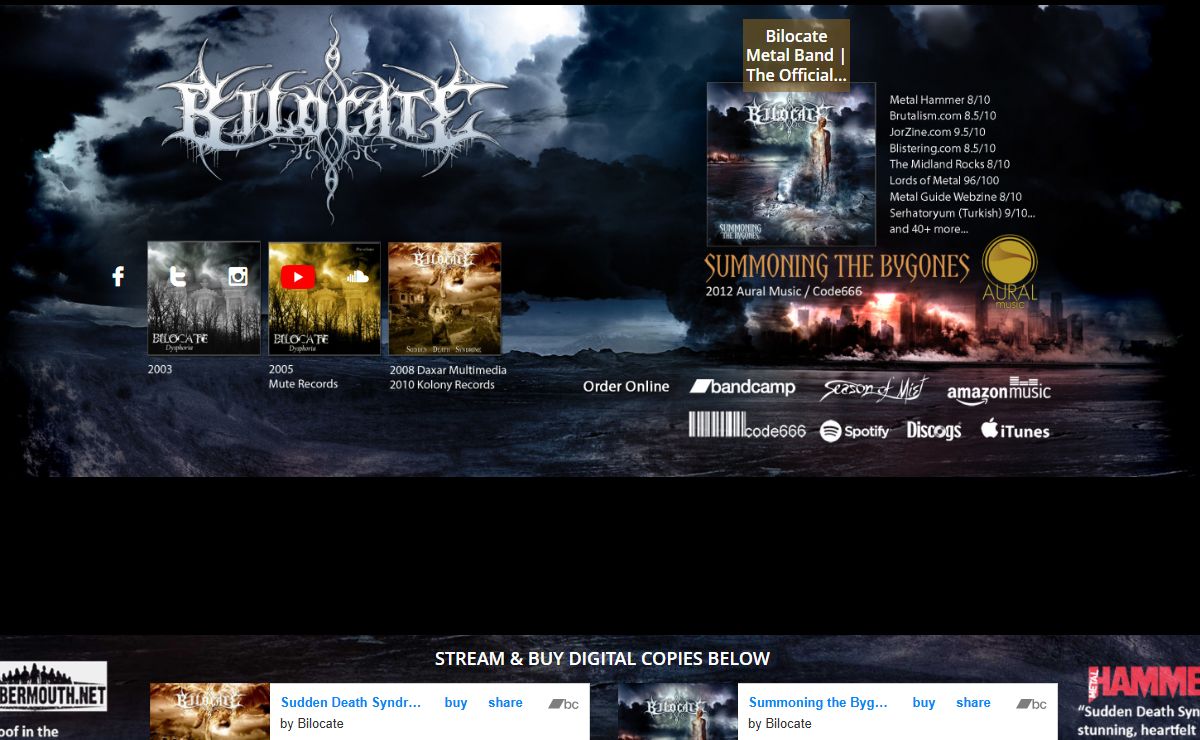 Bilocate Metal Band | The Official Website