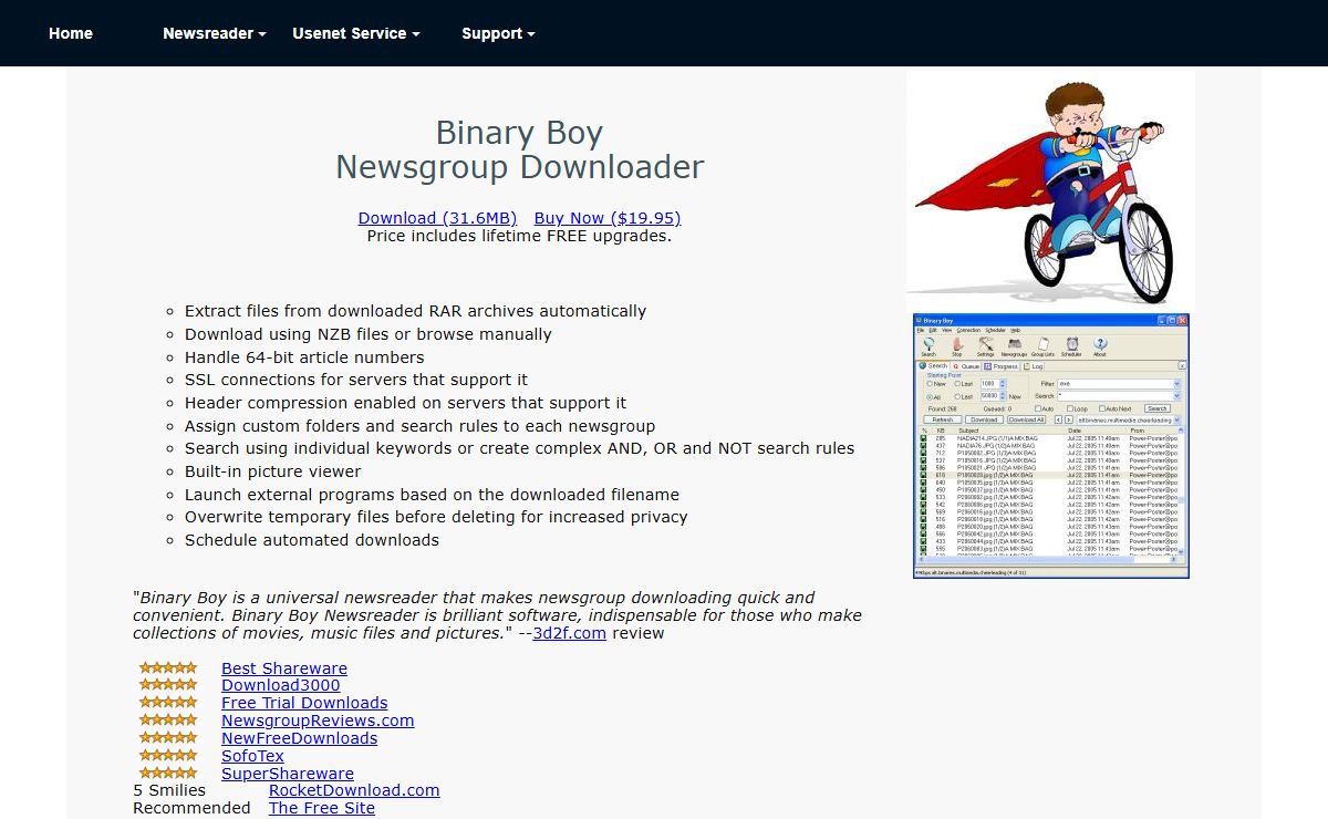 Usenet Newsgroup Downloader - BinaryBoy.com