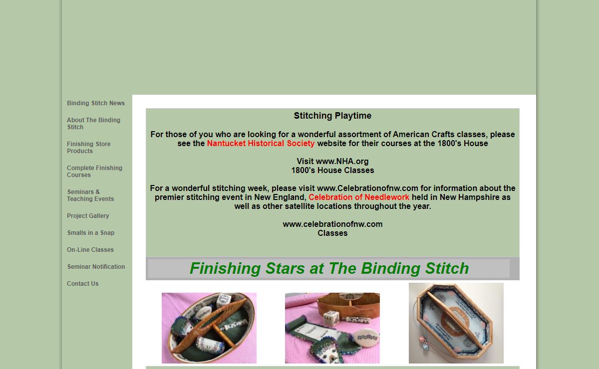 The Binding Stitch - Binding Stitching Home
