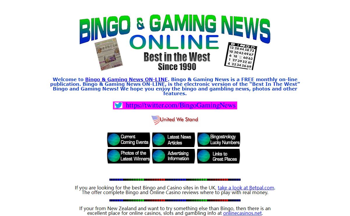 Bingo and Gaming News ON-LINE