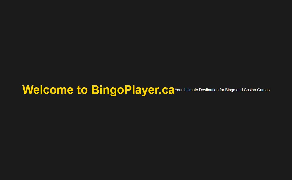 BingoPlayer.ca | Online Bingo and Casino