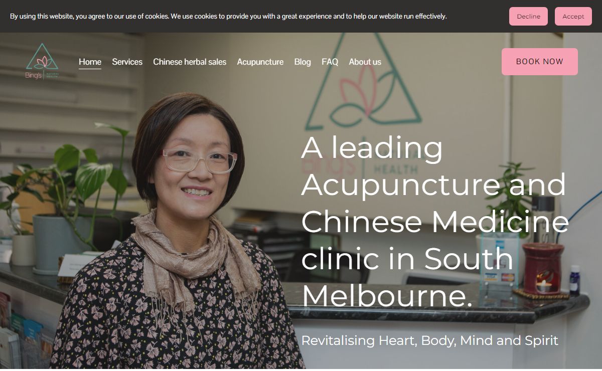 Bing's Natural Health Acupuncture South Melbourne Home Chinese Medicine South Melbourne
