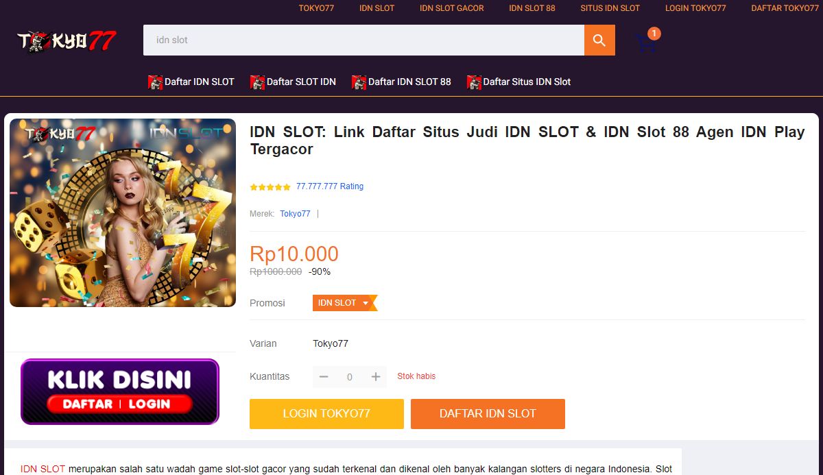 IDN SLOT: Link Daftar Situs Judi IDN SLOT & IDN Slot 88 Agen IDN Play Tergacor