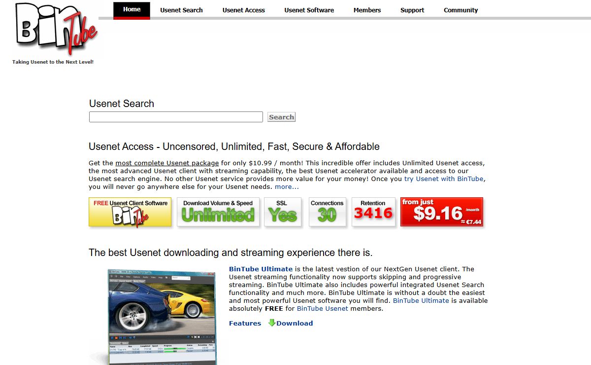 BinTube Usenet Access: Taking Usenet to the Next Level!