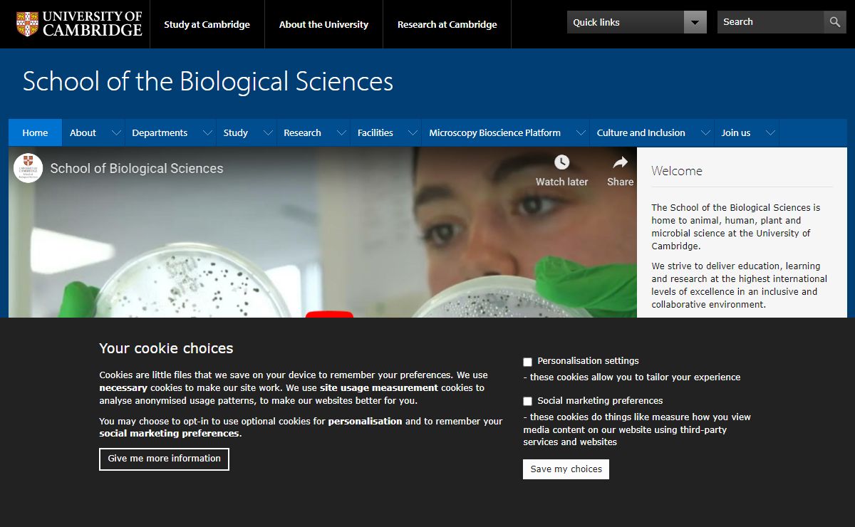 School of the Biological Sciences |
