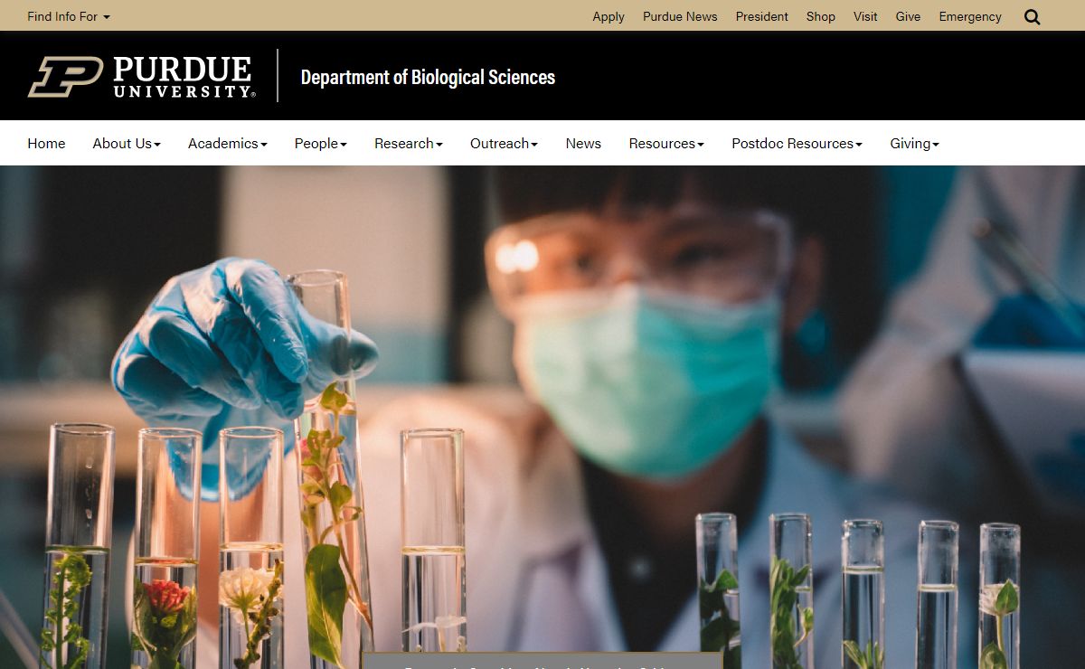 Home - Department of Biological Sciences - Purdue University