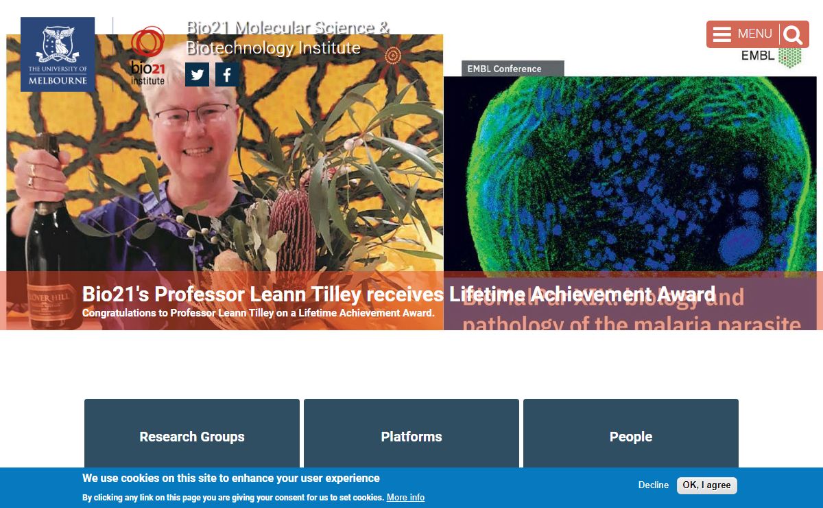 Home | Bio21 Molecular Science & Biotechnology Institute