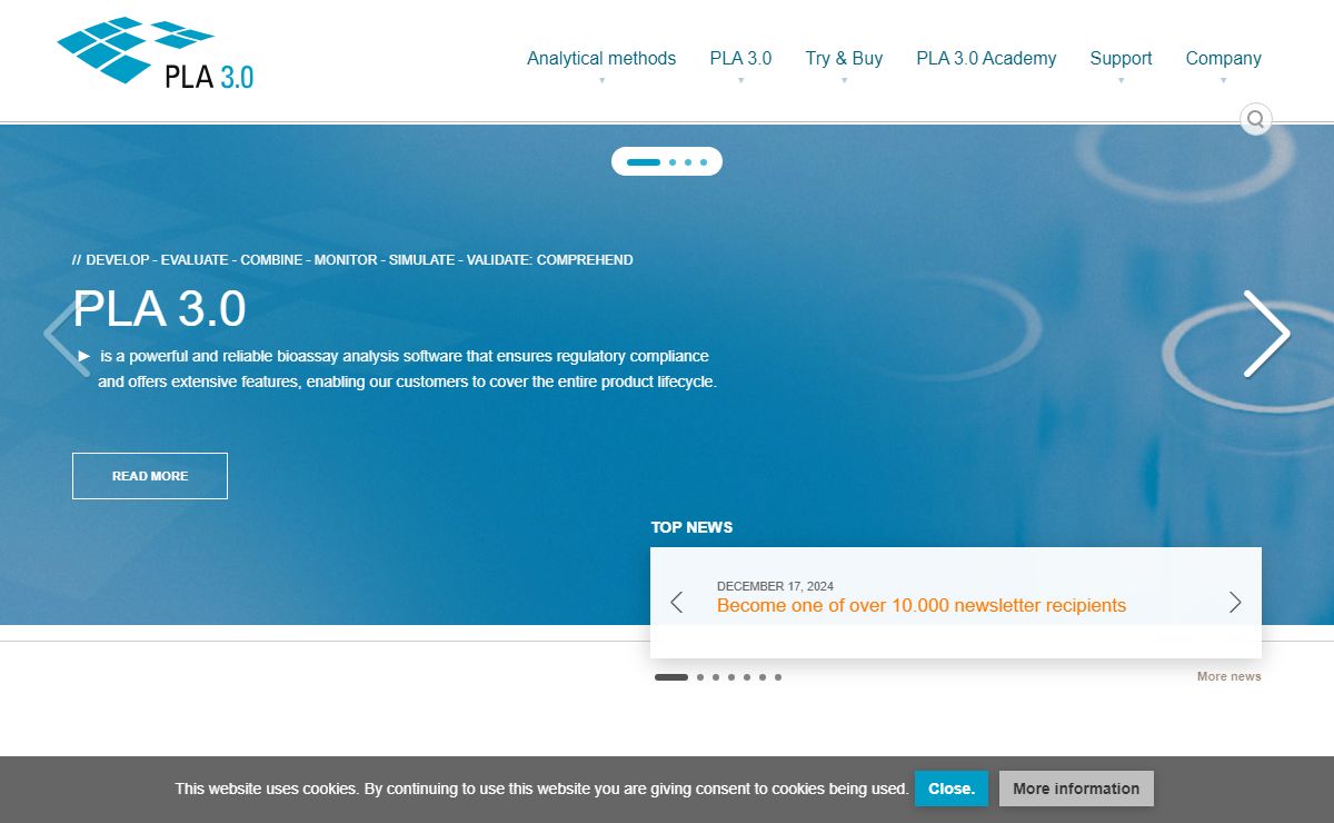 PLA 3.0 – Software for Biostatistical Analysis