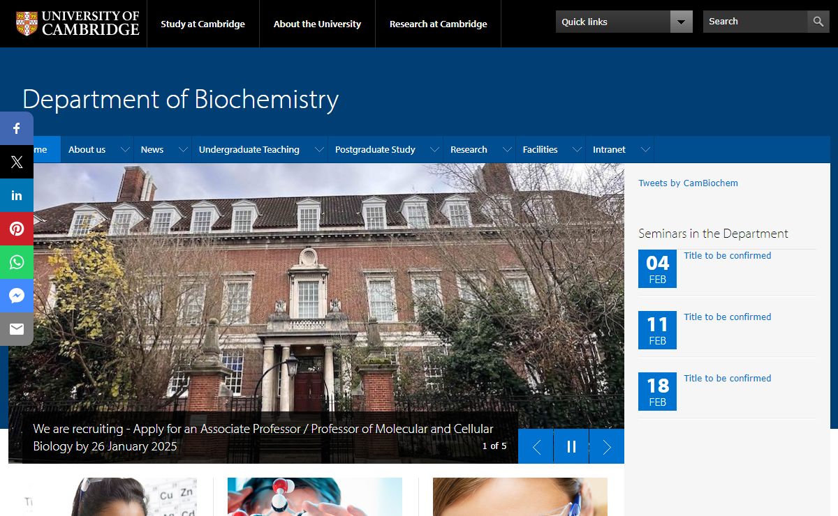 Department of Biochemistry |