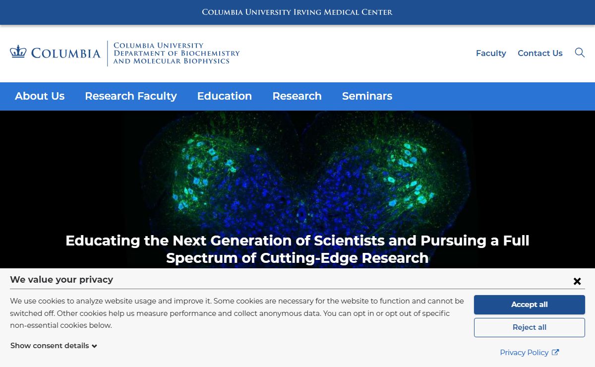 Biochemistry and Molecular Biophysics