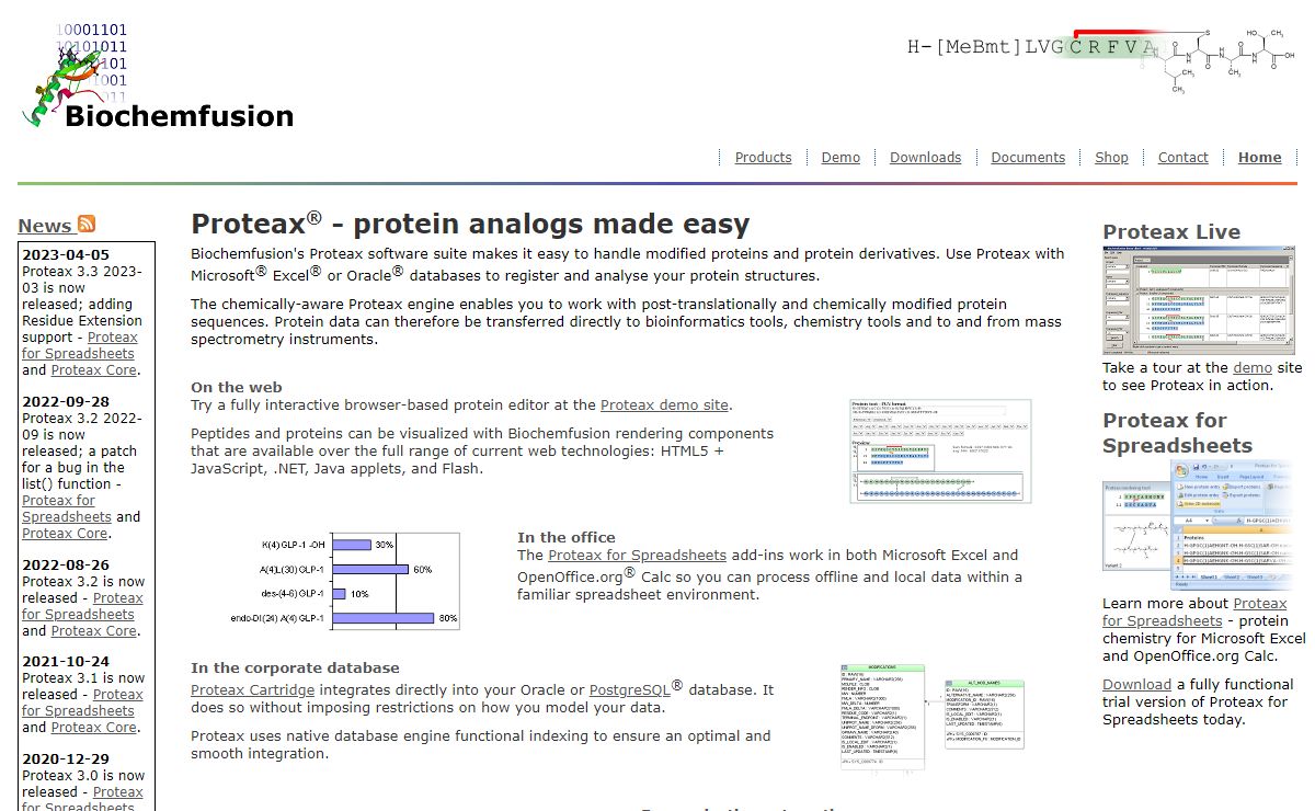 Biochemfusion - enabling biochemformatics