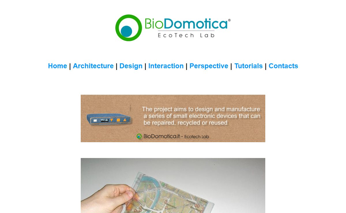 Design useful objects for human habitats - Biodomotica