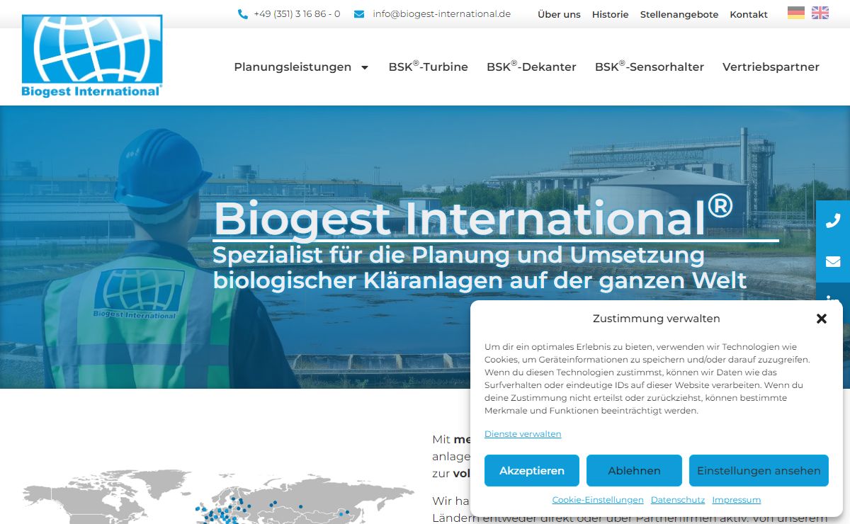 Biogest International | Ihre Experten für Abwasseraufbereitung