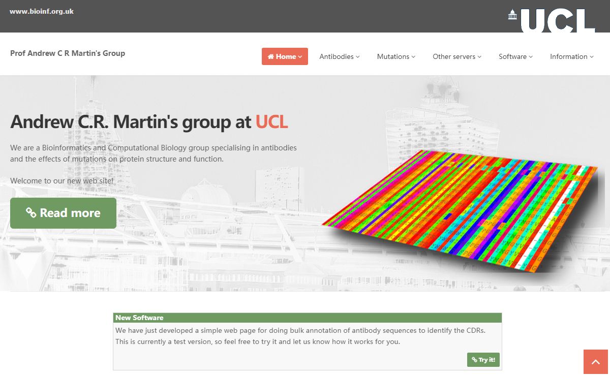 bioinf.org.uk - Prof. Andrew C.R. Martin's group at UCL