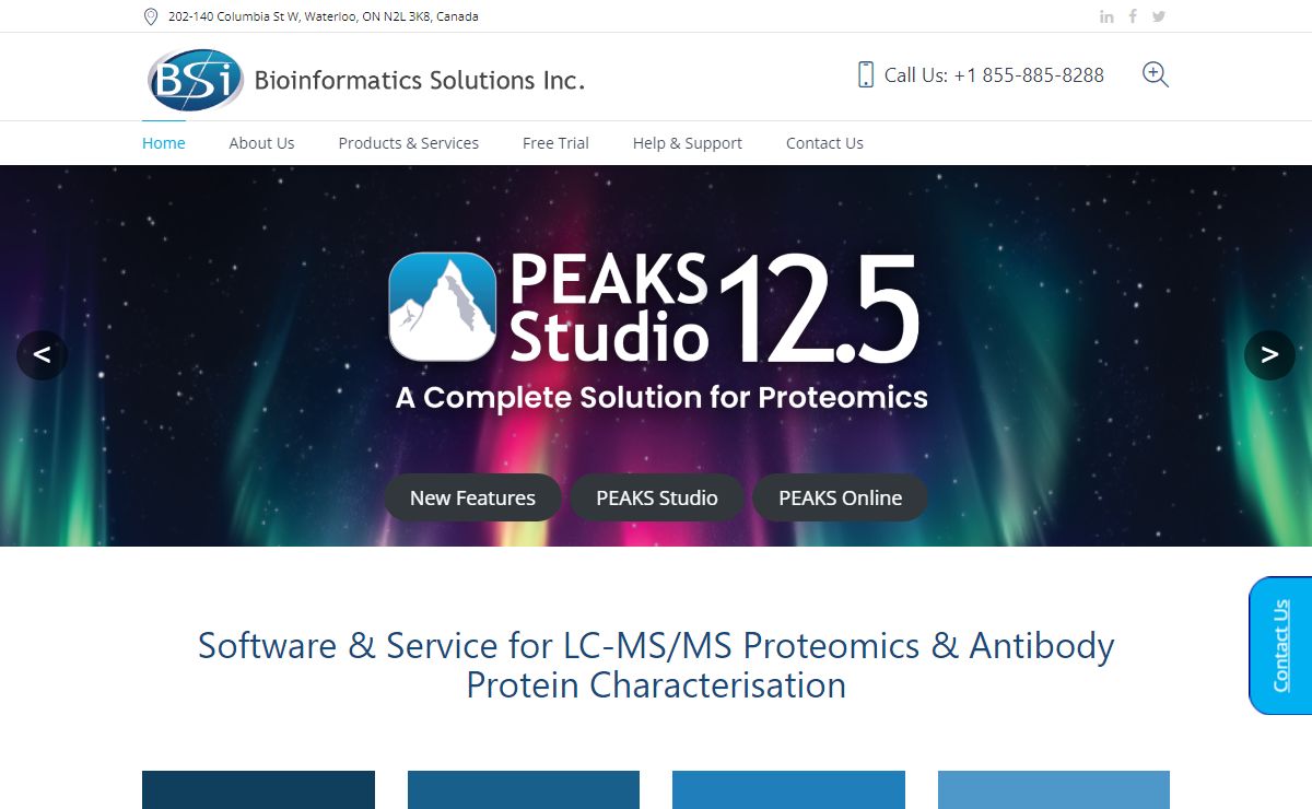 Bioinformatics Solutions Inc. | LC-MS/MS Proteomics & Antibody Protein Characterisation
