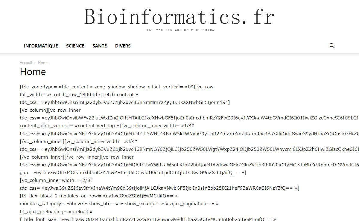 Home - Bioinformatics.fr