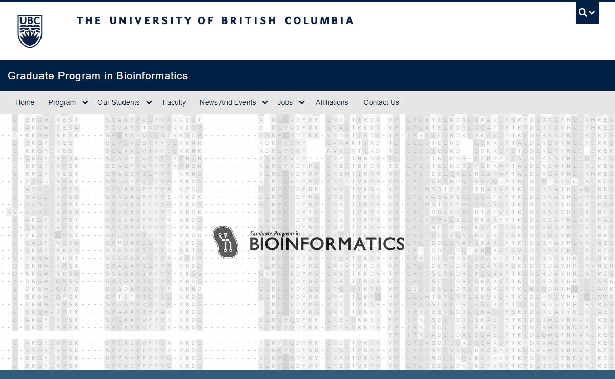 Welcome to UBC Bioinformatics Graduate Program | Graduate Program in Bioinformatics