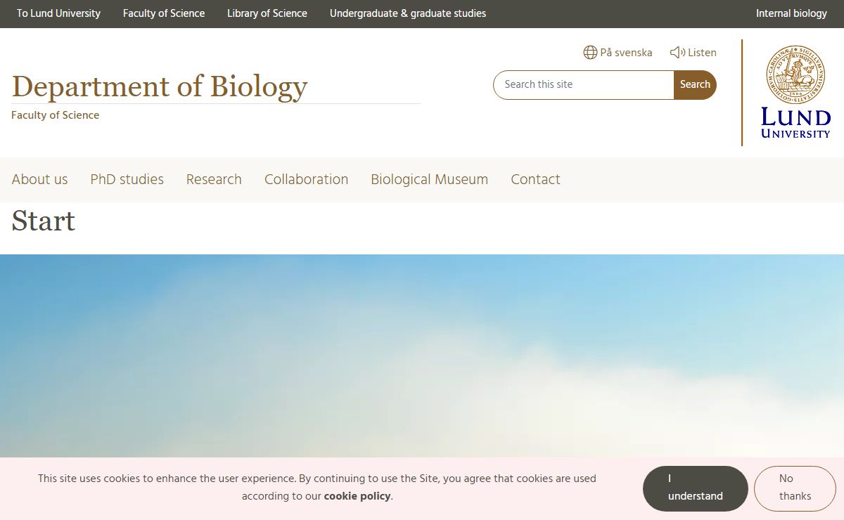 Start | Department of Biology