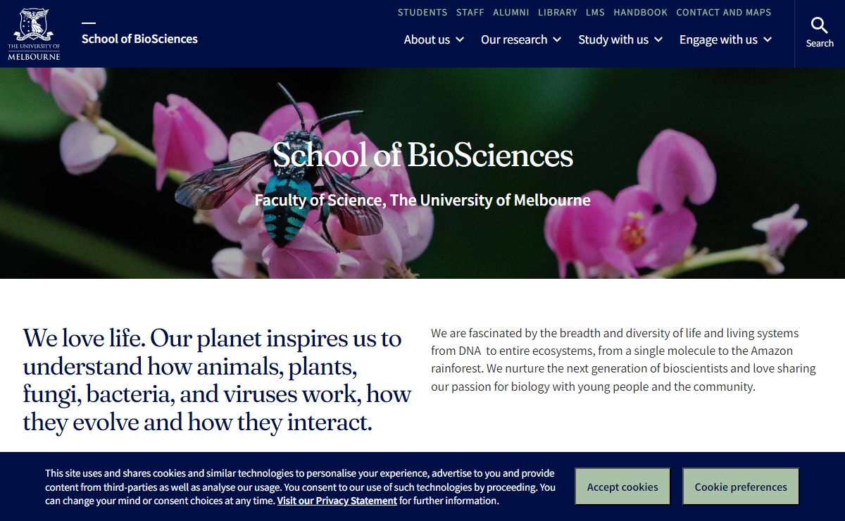 School of BioSciences - University of Melbourne
