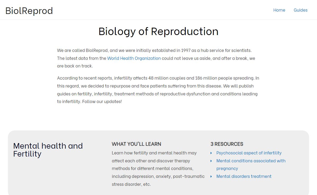 Science of Fertility | BiolReprod