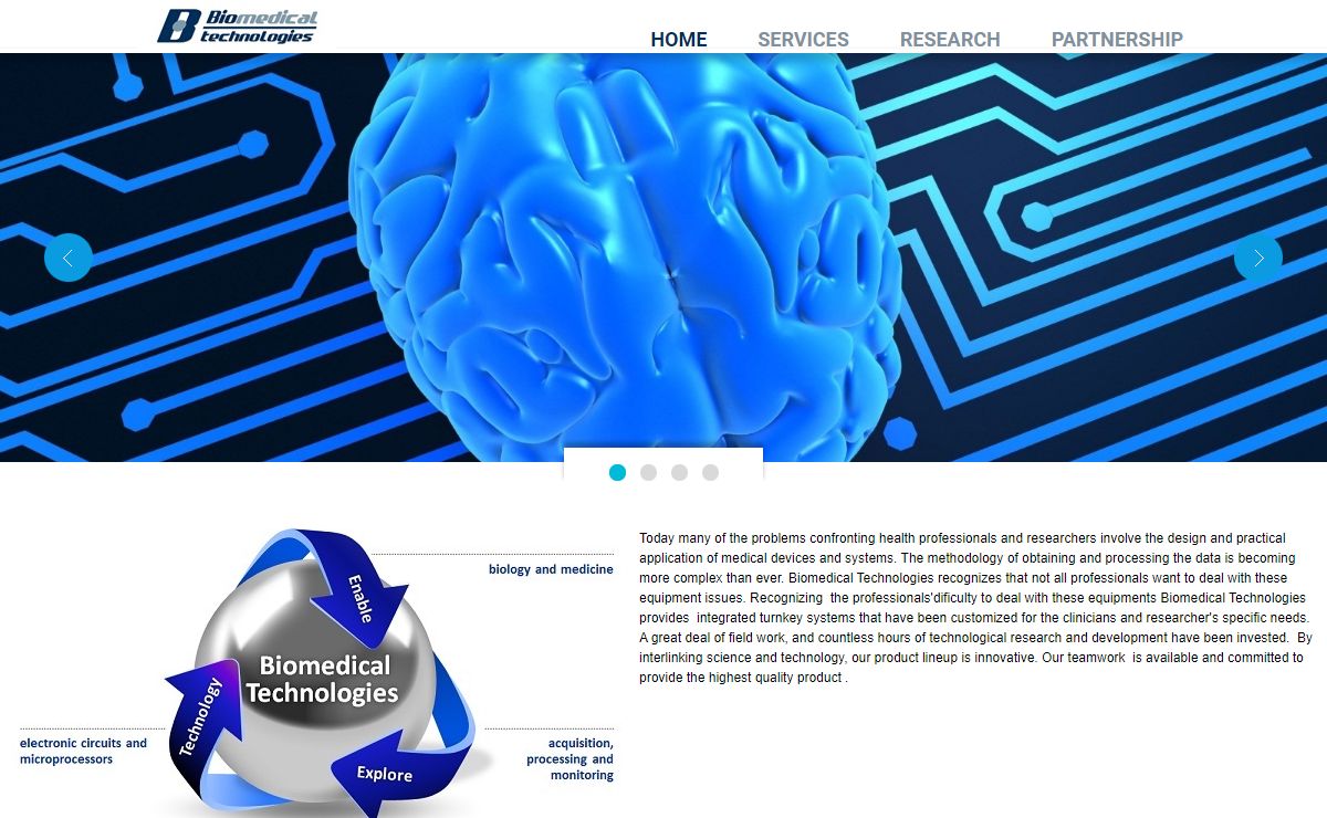Biomedical Technologies - Home